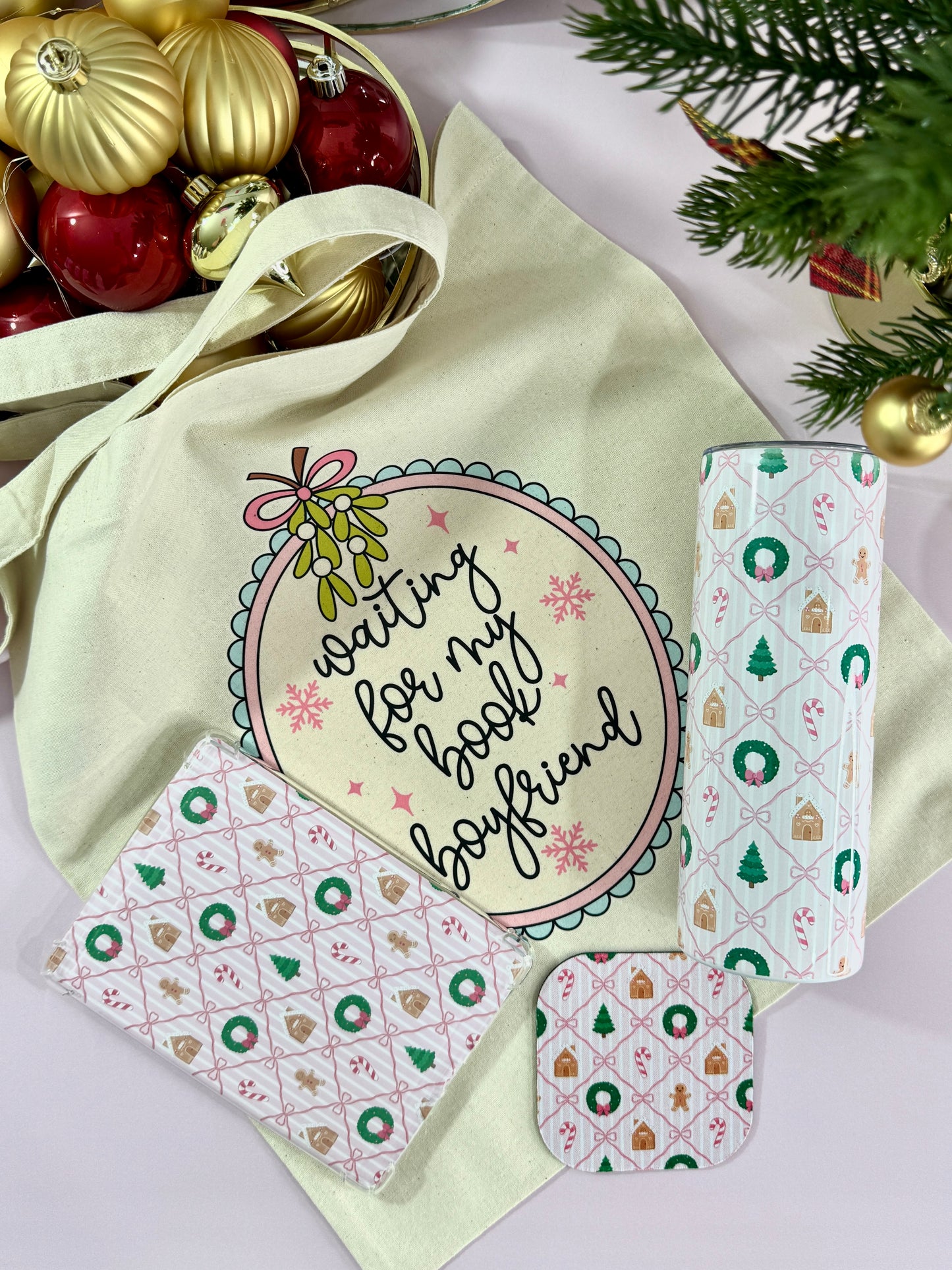 Sous-verre - Christmas Ribbon