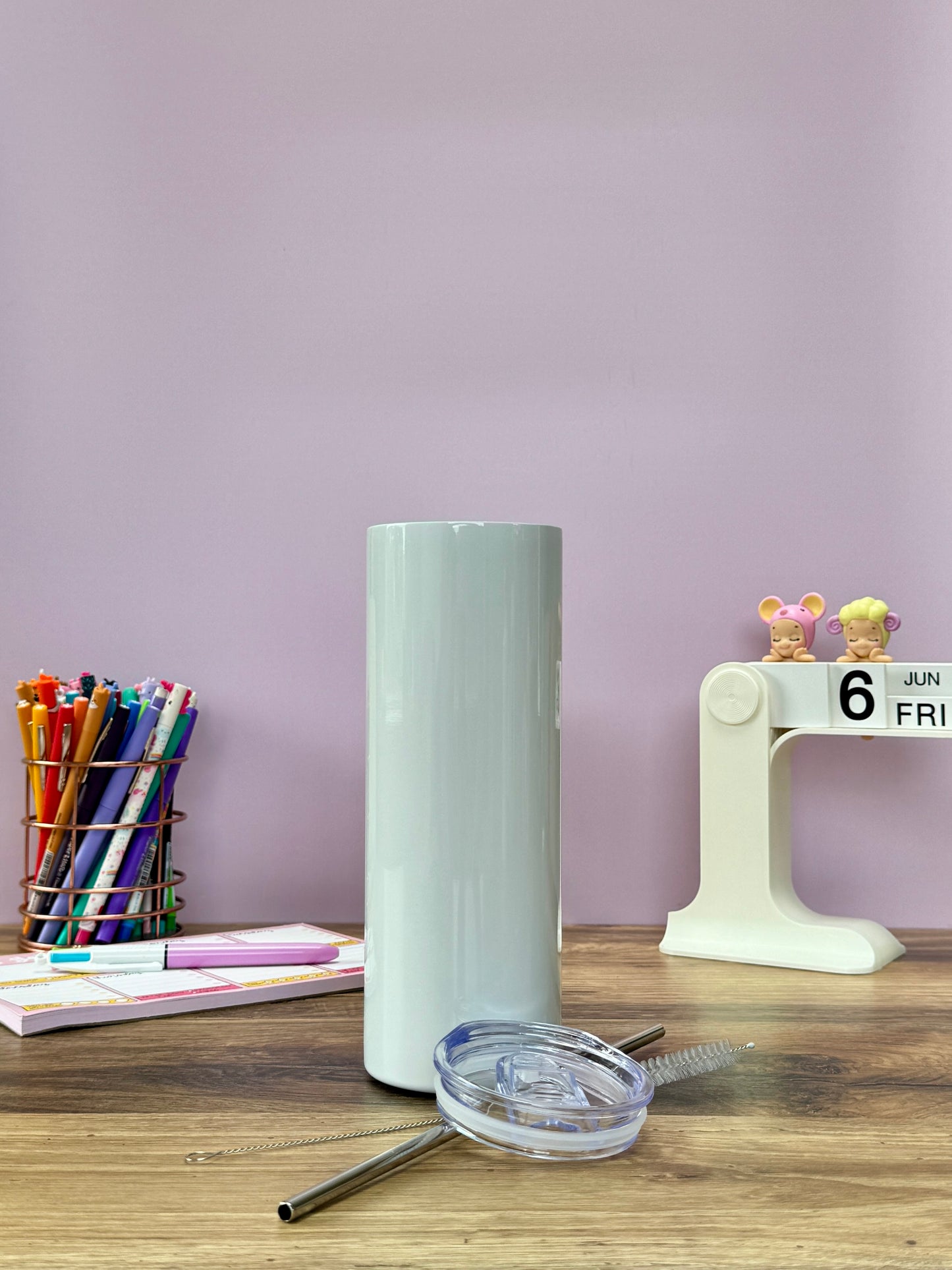 Mug Isotherme 591ml avec Couvercle et Paille - MaĂźtresse Color - Personnalisable