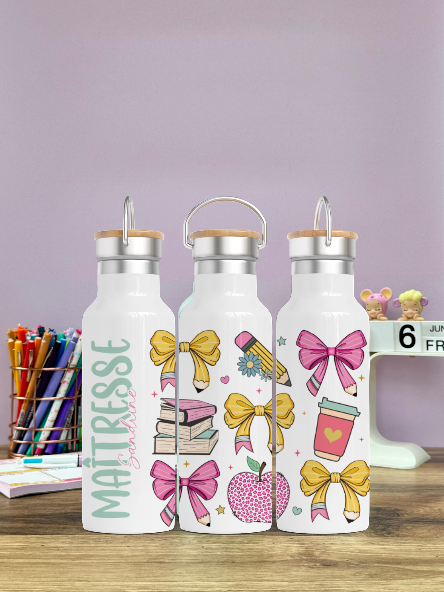 Gourde Isotherme 500 ml - MaĂźtresse Charms - Personnalisable
