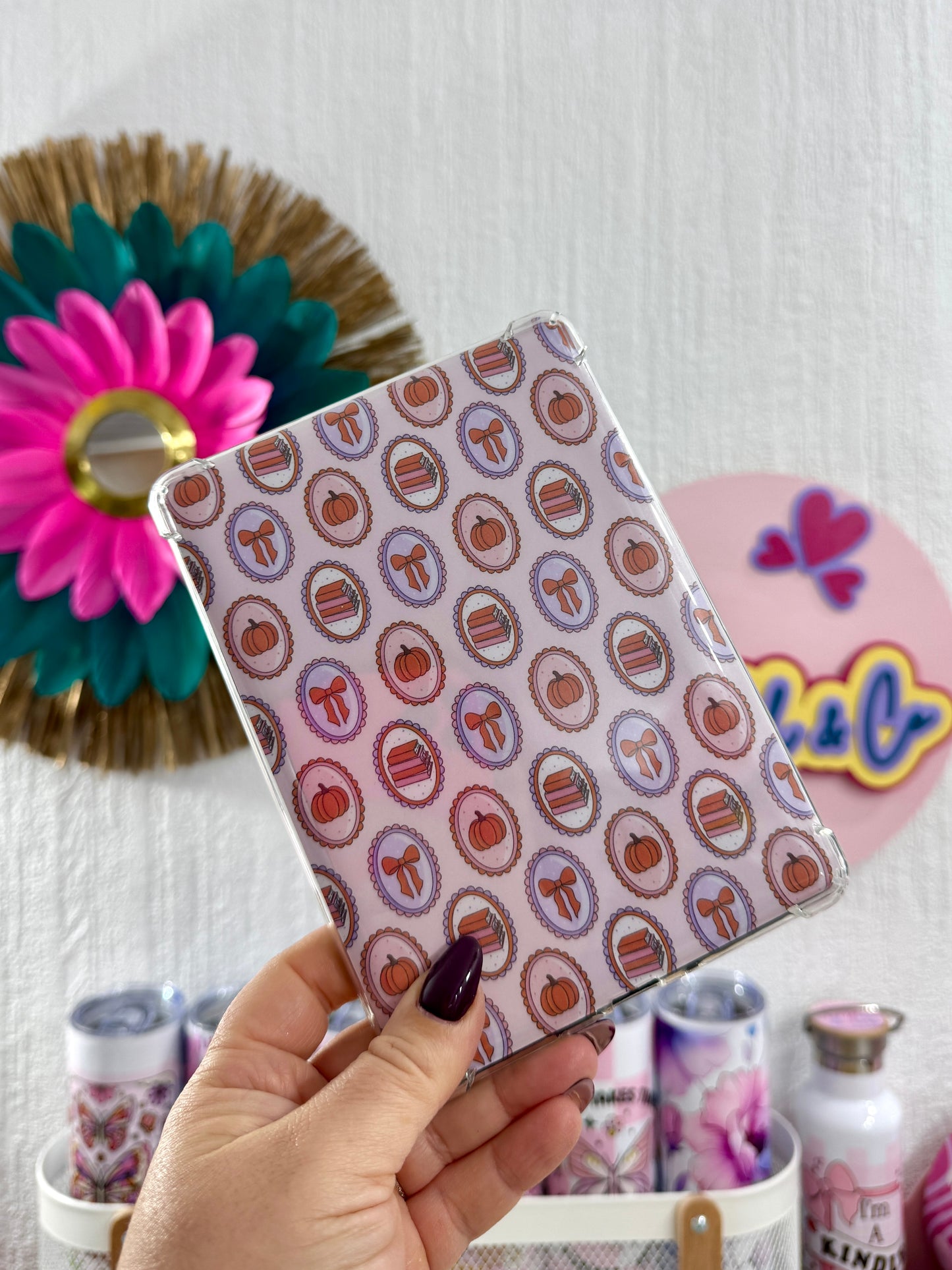 Insert Kindle - Tableaux D'Automne - Rose