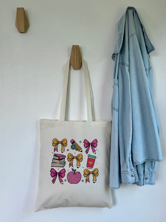 Tote-bag Tissus Recyclé - Maitresse Charms - Personnalisable