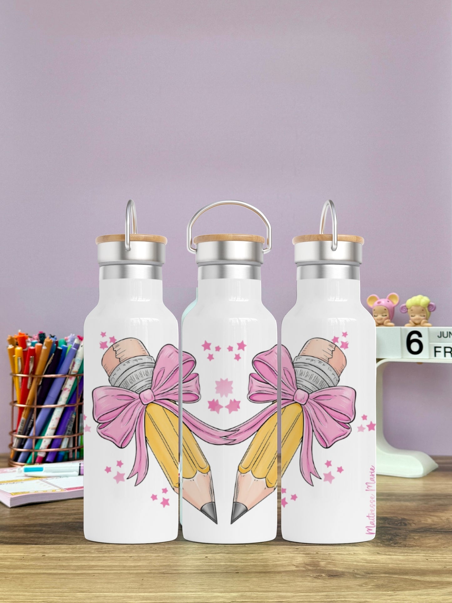 Gourde Isotherme 500 ml - MaĂźtresse Girly - Personnalisable