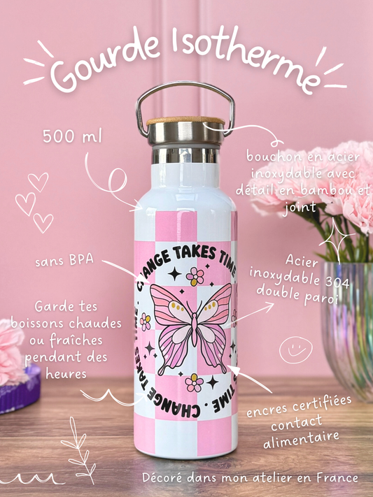 Gourde Isotherme 500 ml - Change Takes Time