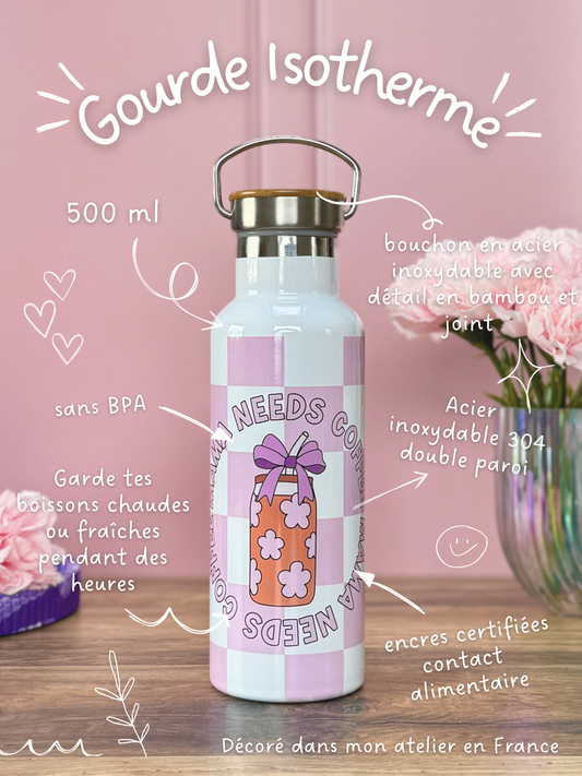 Gourde Isotherme 500 ml - Coffee Mama