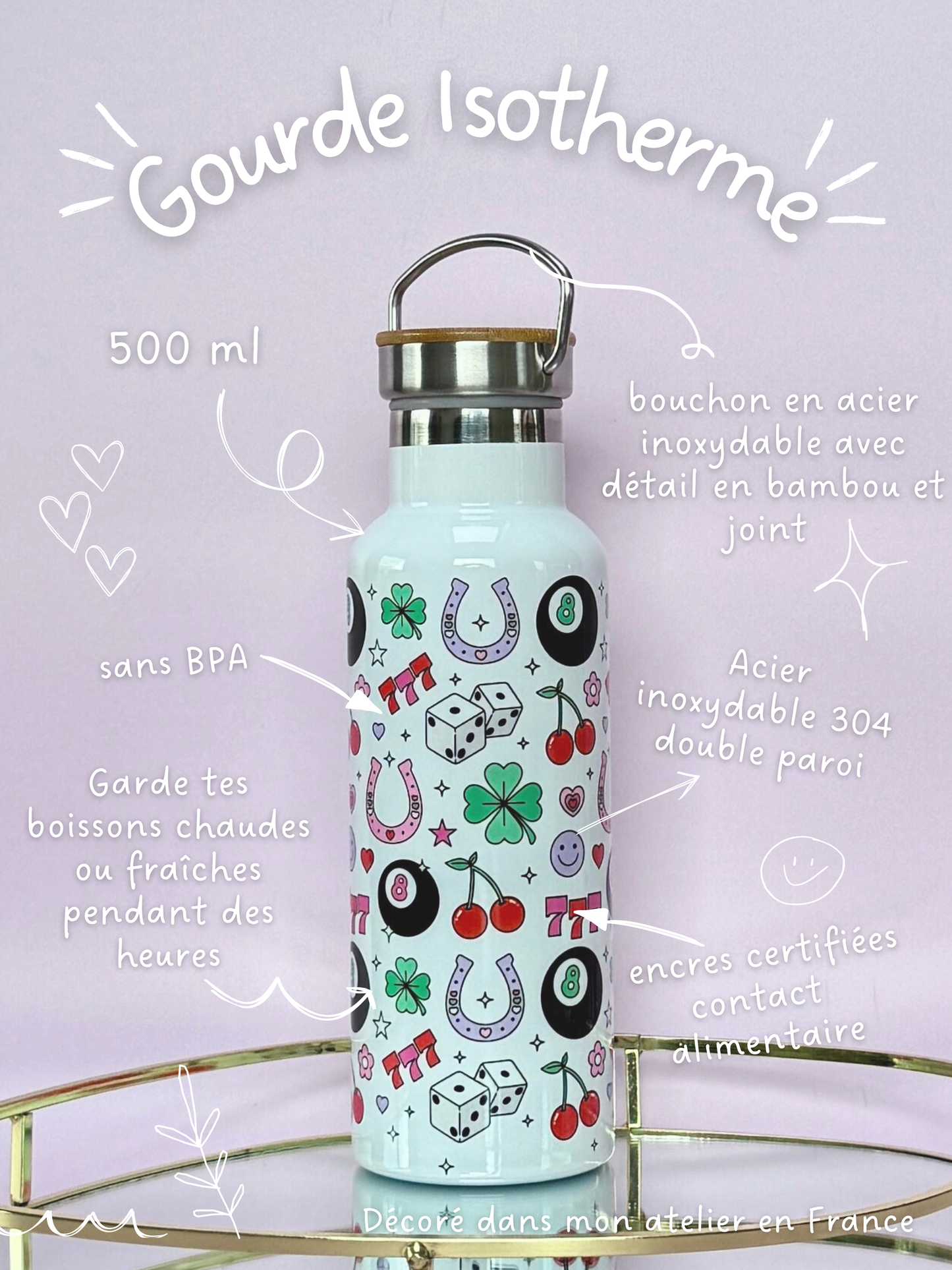 Gourde Isotherme 500 ml - The Lucky Charms