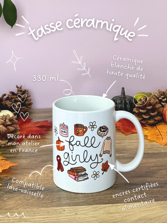 Tasse Céramique 330 ml - Fall Girly