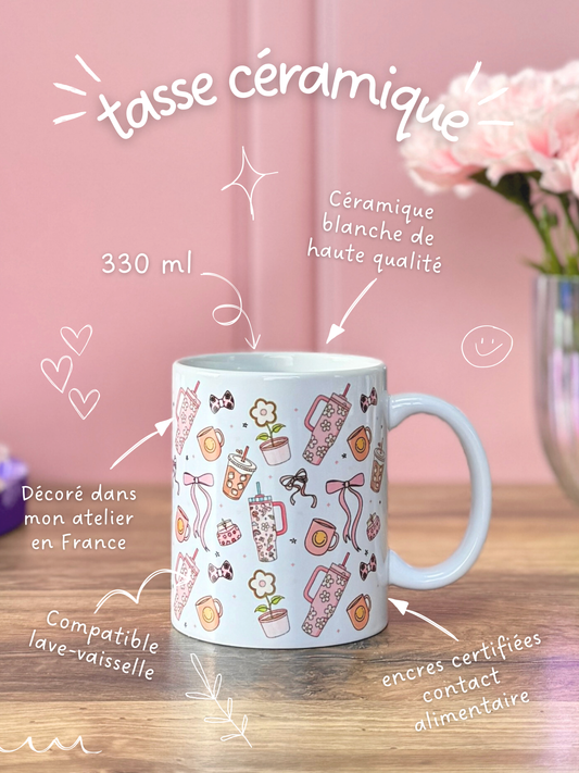 Tasse Céramique 330 ml - Girly Girl Tumbler