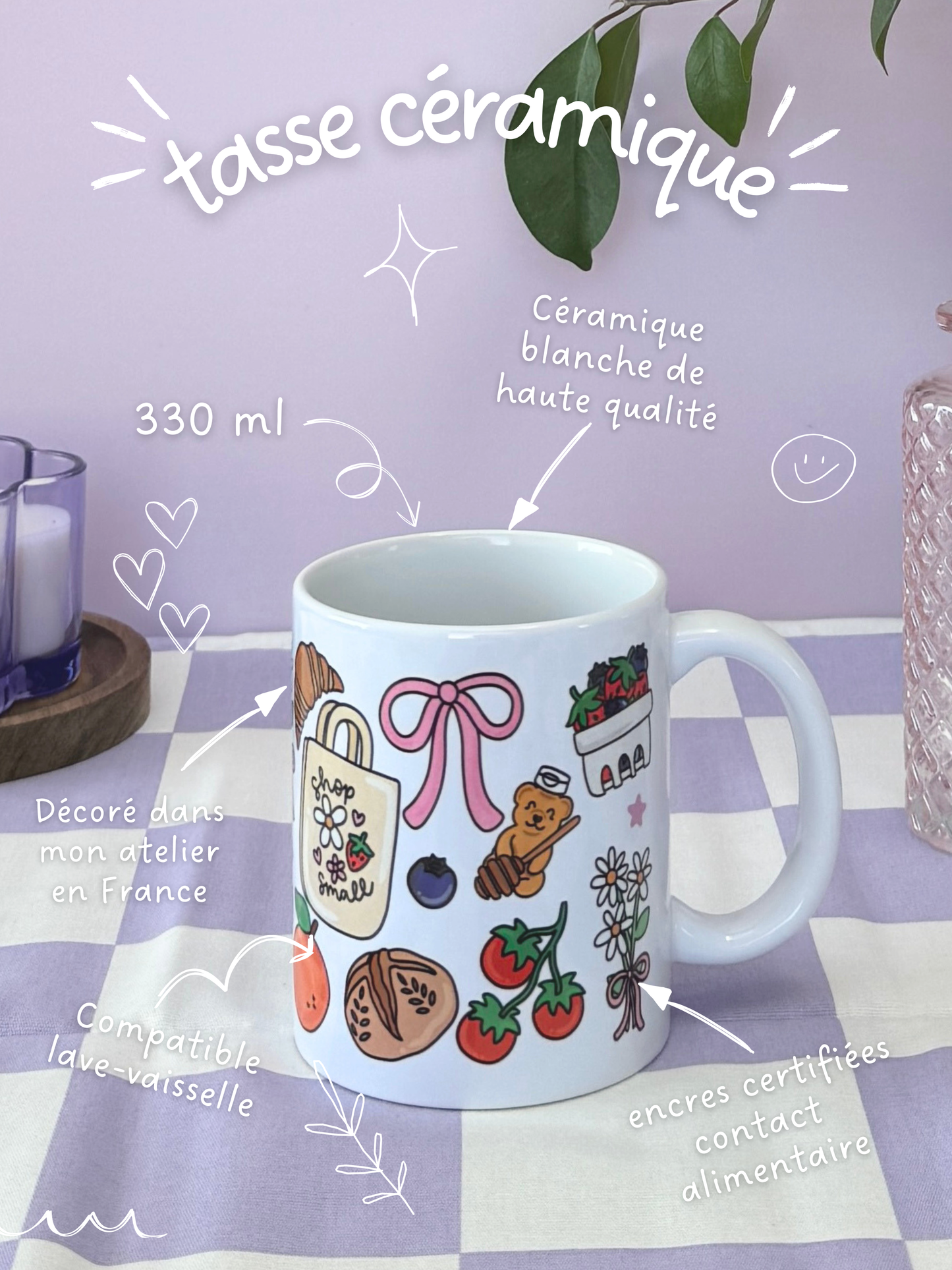 Tasse Céramique 330 ml - Retour de Marché