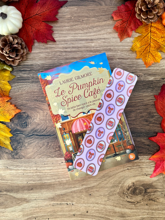 Marque-Page - Tableaux D'Automne - Rose