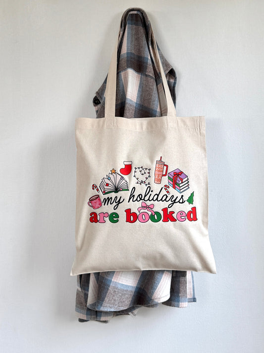 Tote-bag Tissus 100% Recyclé - Bookish Christmas
