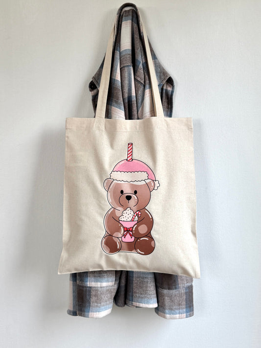 Tote-bag Tissus 100% Recyclé - Bear Latte