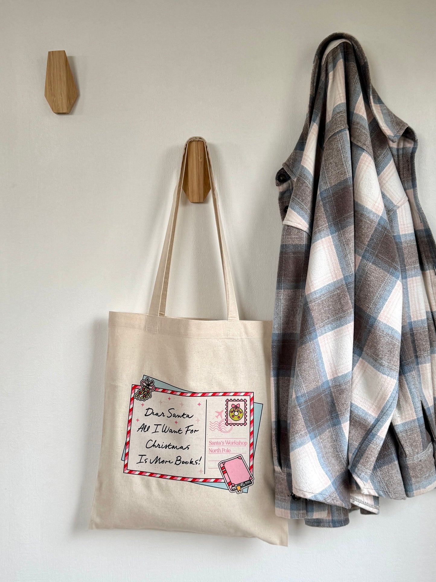 Tote-bag Tissus 100% Recyclé - Dear Santa - More Books