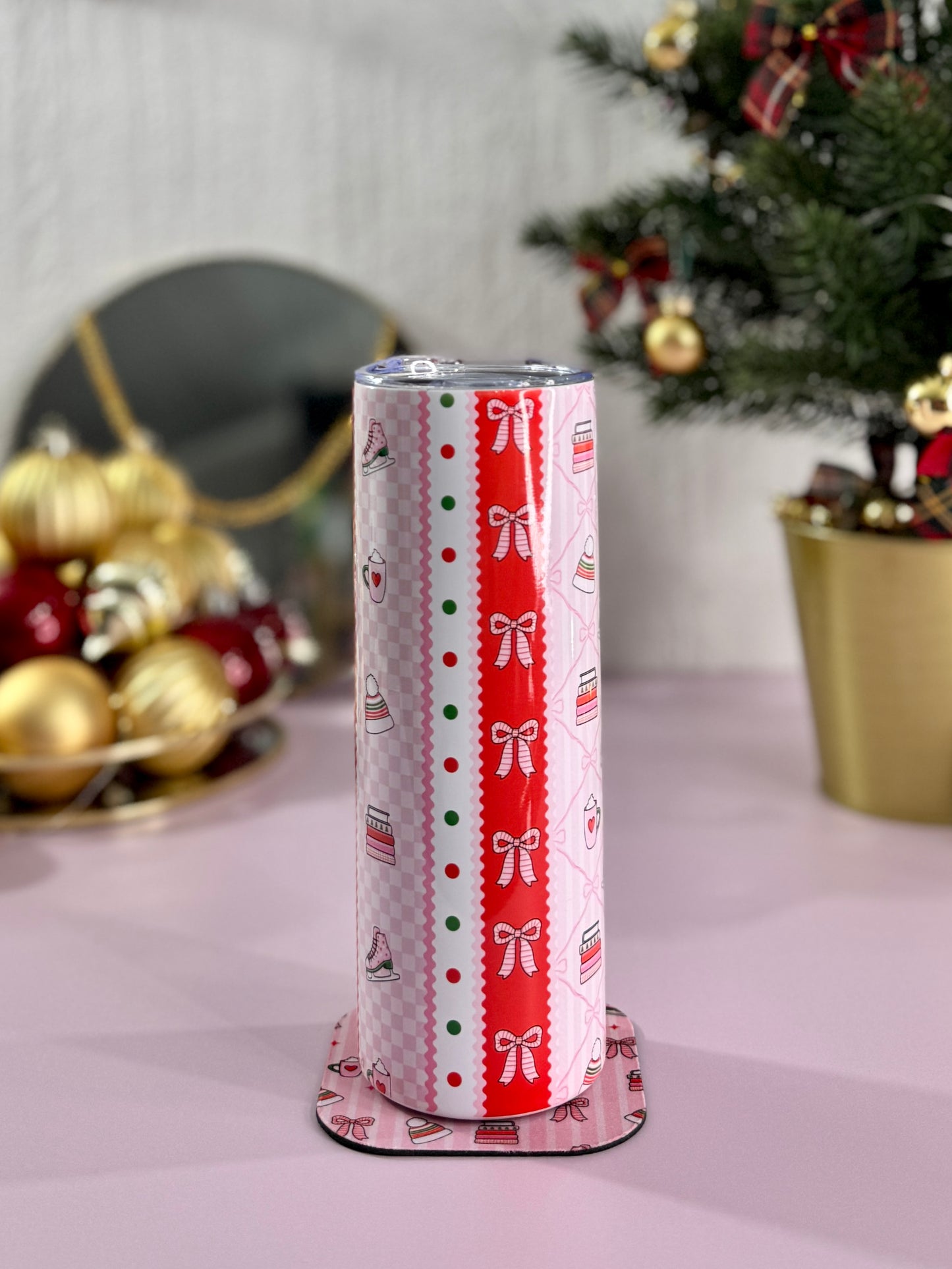 Mug Isotherme 591ml avec Couvercle et Paille - Winter Ice Girl