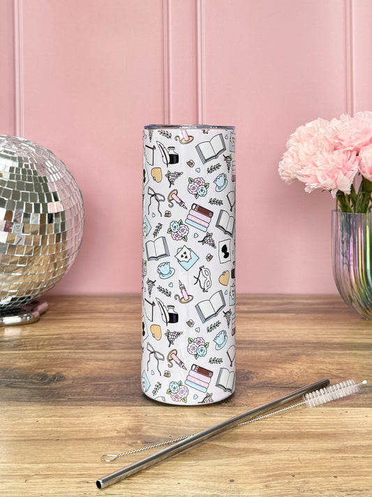 Tumbler Isotherme 591ml avec Couvercle et Paille - Historical Romance
