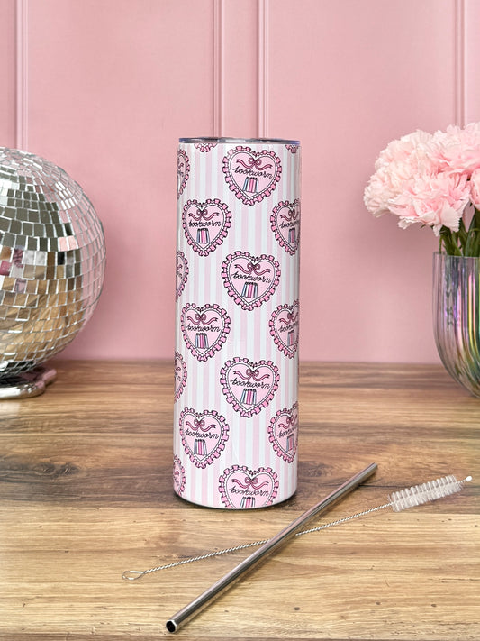 Tumbler Isotherme 591ml avec Couvercle et Paille - Bookworm