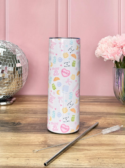 Tumbler Isotherme 591ml avec Couvercle et Paille - Doing My Best