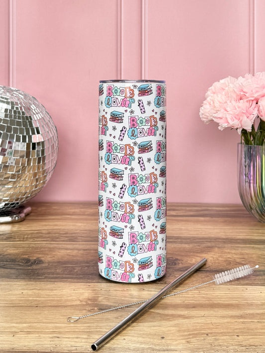 Tumbler Isotherme 591ml avec Couvercle et Paille - Book Lover