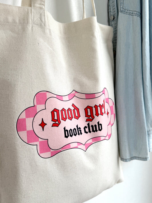 Tote-bag Tissus 100% Recyclé - Good Girl Book Club - 2
