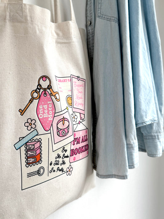 Tote-bag Tissus 100% Recyclé - Book Mood