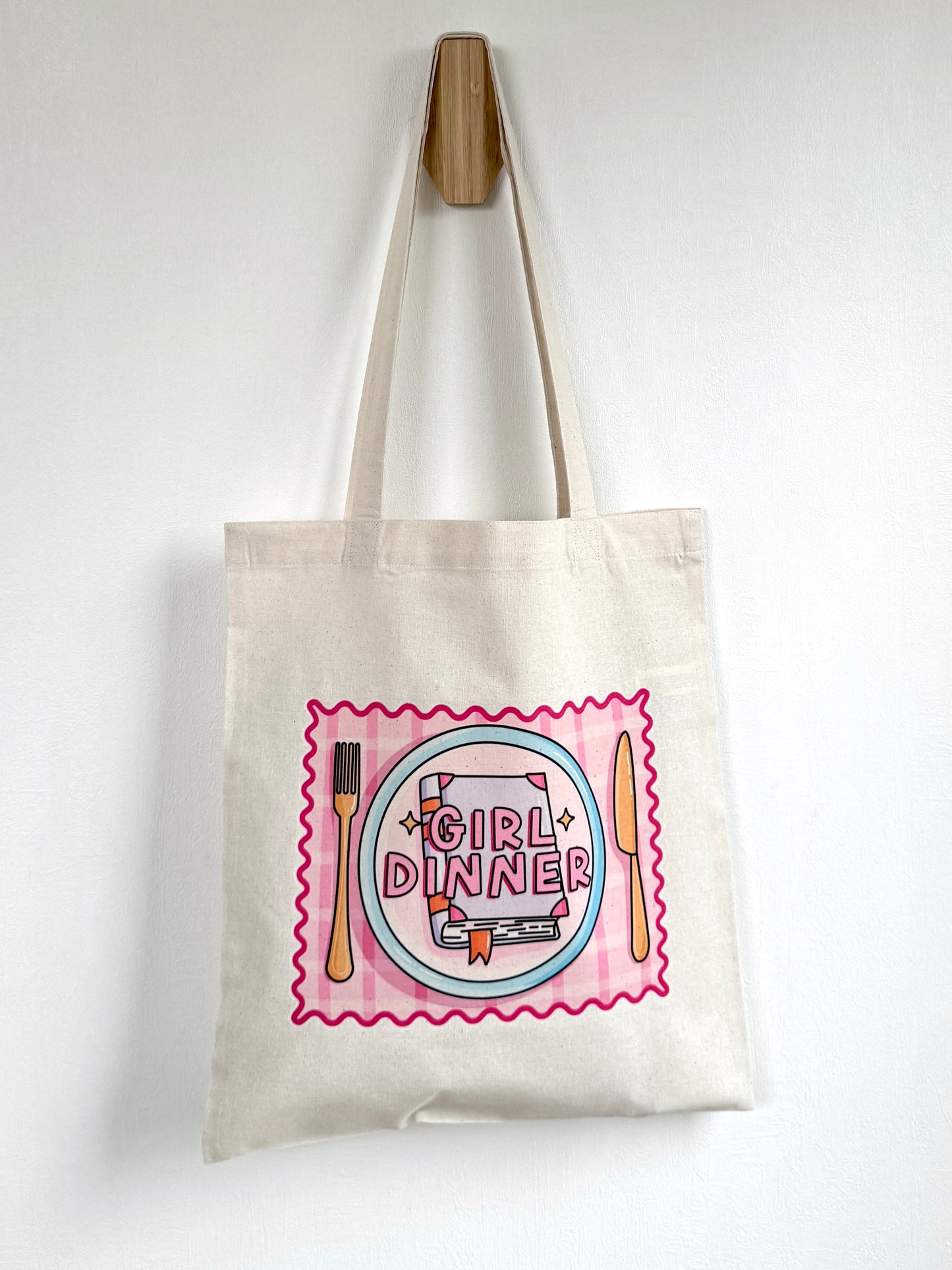 Tote-bag Tissus 100% Recyclé - Girl Dinner
