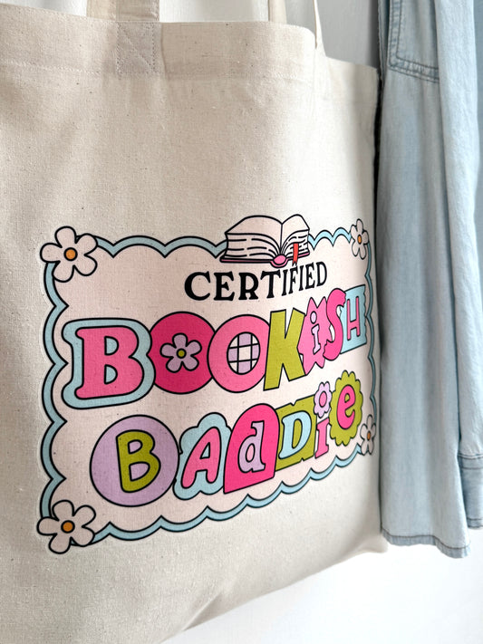 Tote-bag Tissus 100% Recyclé - Bookish Baddie