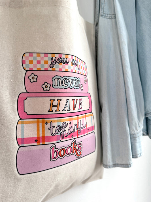 Tote-bag Tissus 100% Recyclé - No Too Many Books