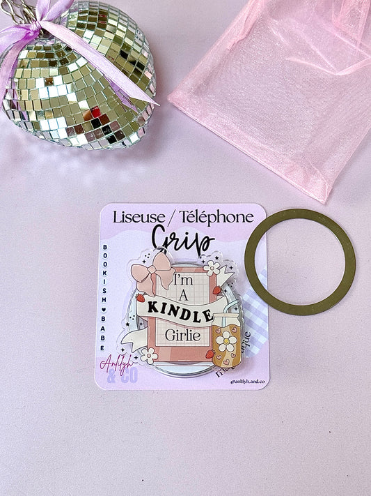 Grip Liseuse / Téléphone - Kindle Girlie