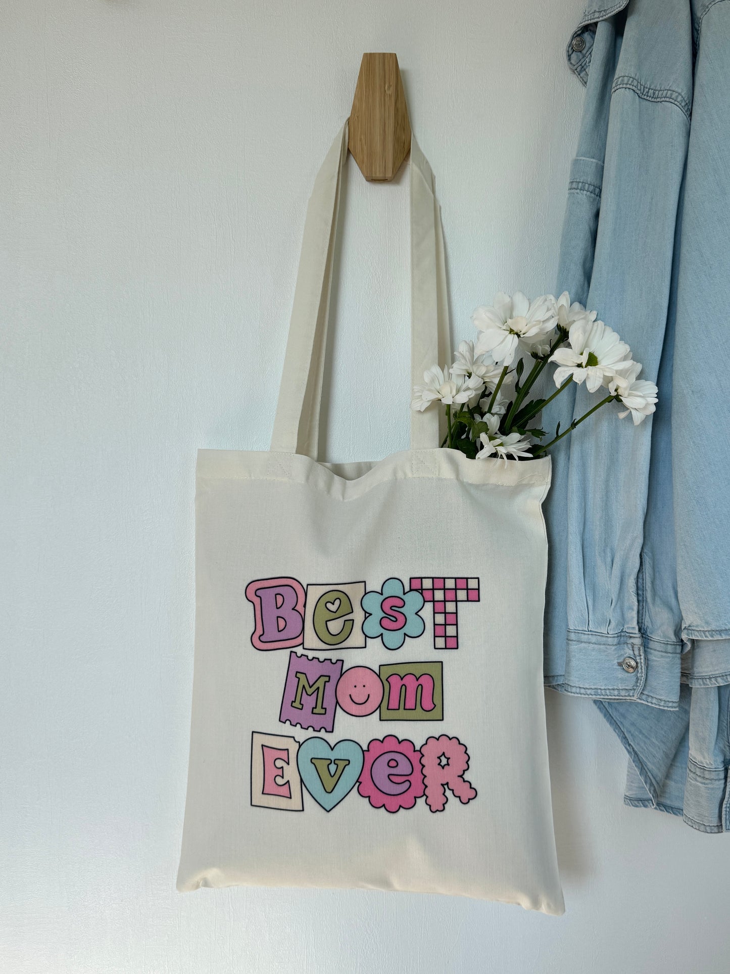 Tote-bag Tissus Recyclé - Best Mom Ever
