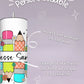 Mug Isotherme 591ml avec Couvercle et Paille - Maîtresse Aux Crayons - Personnalisable
