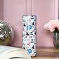 Tumbler Isotherme 591ml avec Couvercle et Paille - Hockey Romance