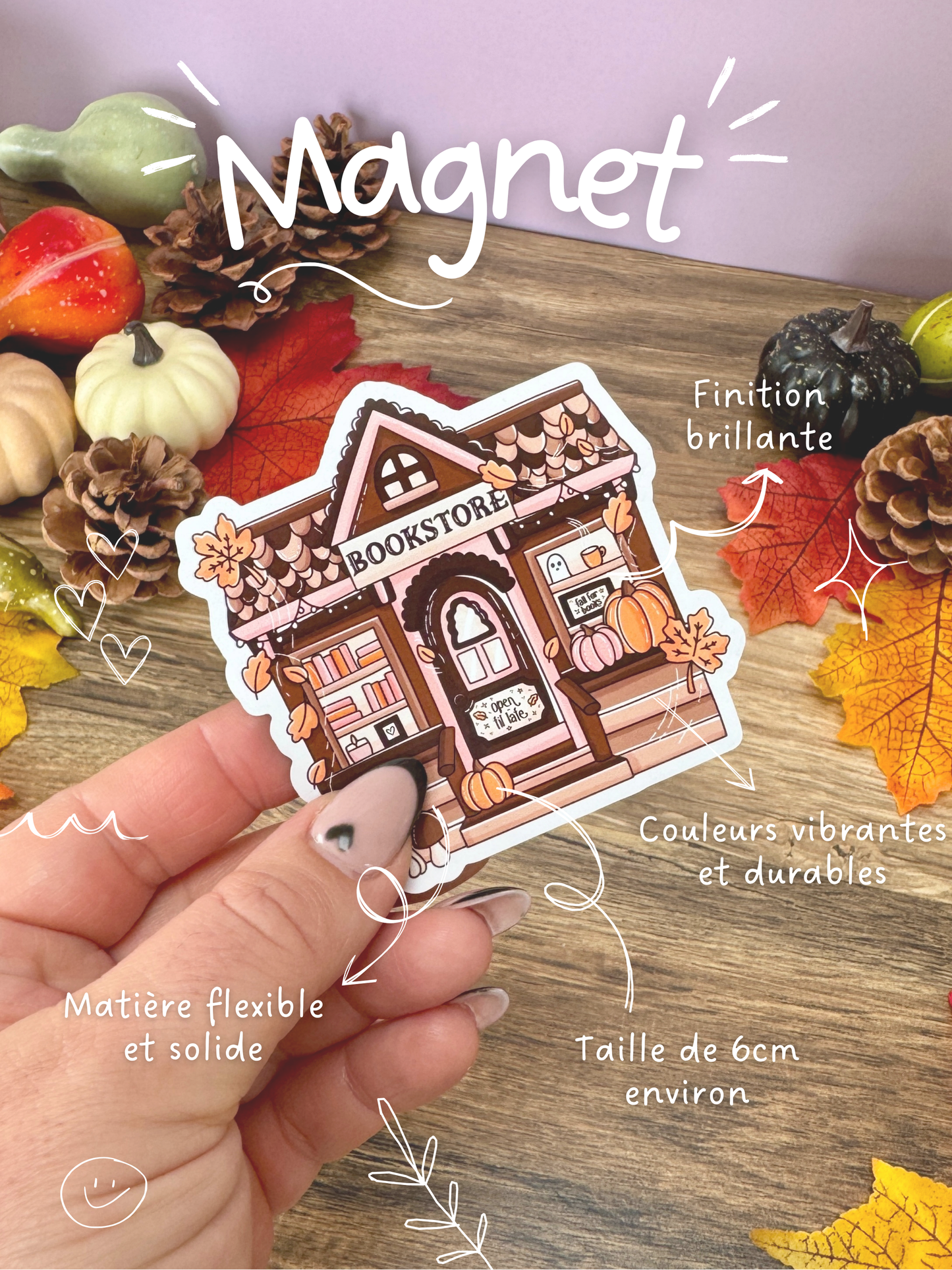 Magnet - Fall Bookstore