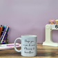 Tasse Céramique 330 ml - Maîtresse Aux Crayons - Personnalisable