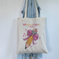 Tote-bag Tissus Recyclé - Maitresse Girly - Personnalisable
