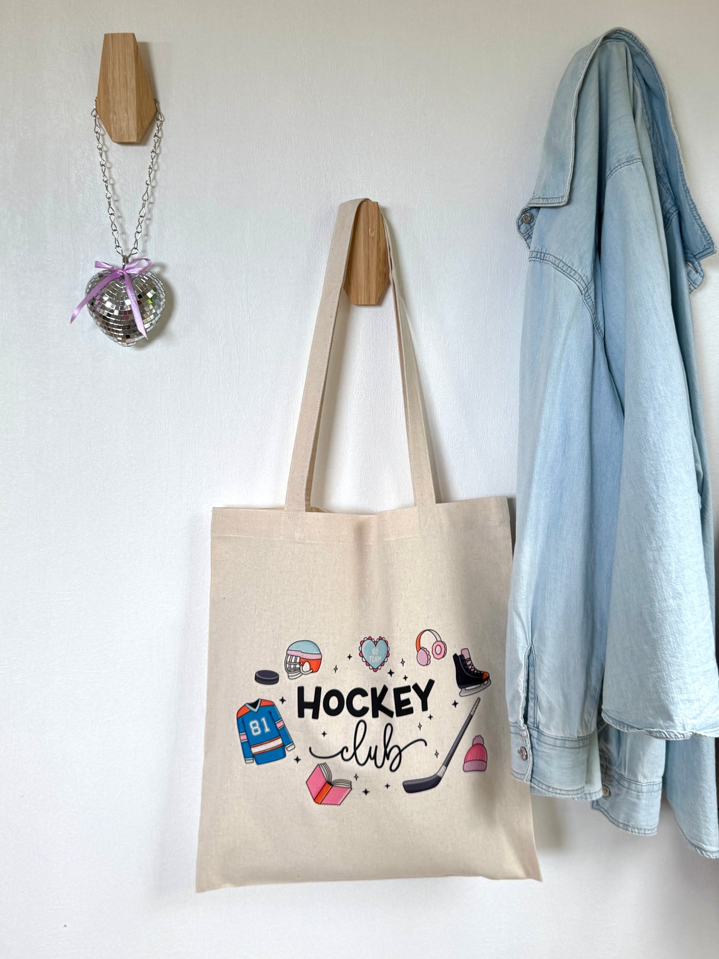 Tote-bag Tissus 100% Recyclé - Hockey Club Romance