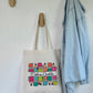 Tote-bag Tissus Recyclé - Maitresse Aux Crayons - Personnalisable