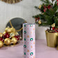 Mug Isotherme 591ml avec Couvercle et Paille - Christmas Ribbon