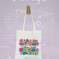 Tote-bag Tissus Recyclé - Maitresse Aux Crayons - Personnalisable