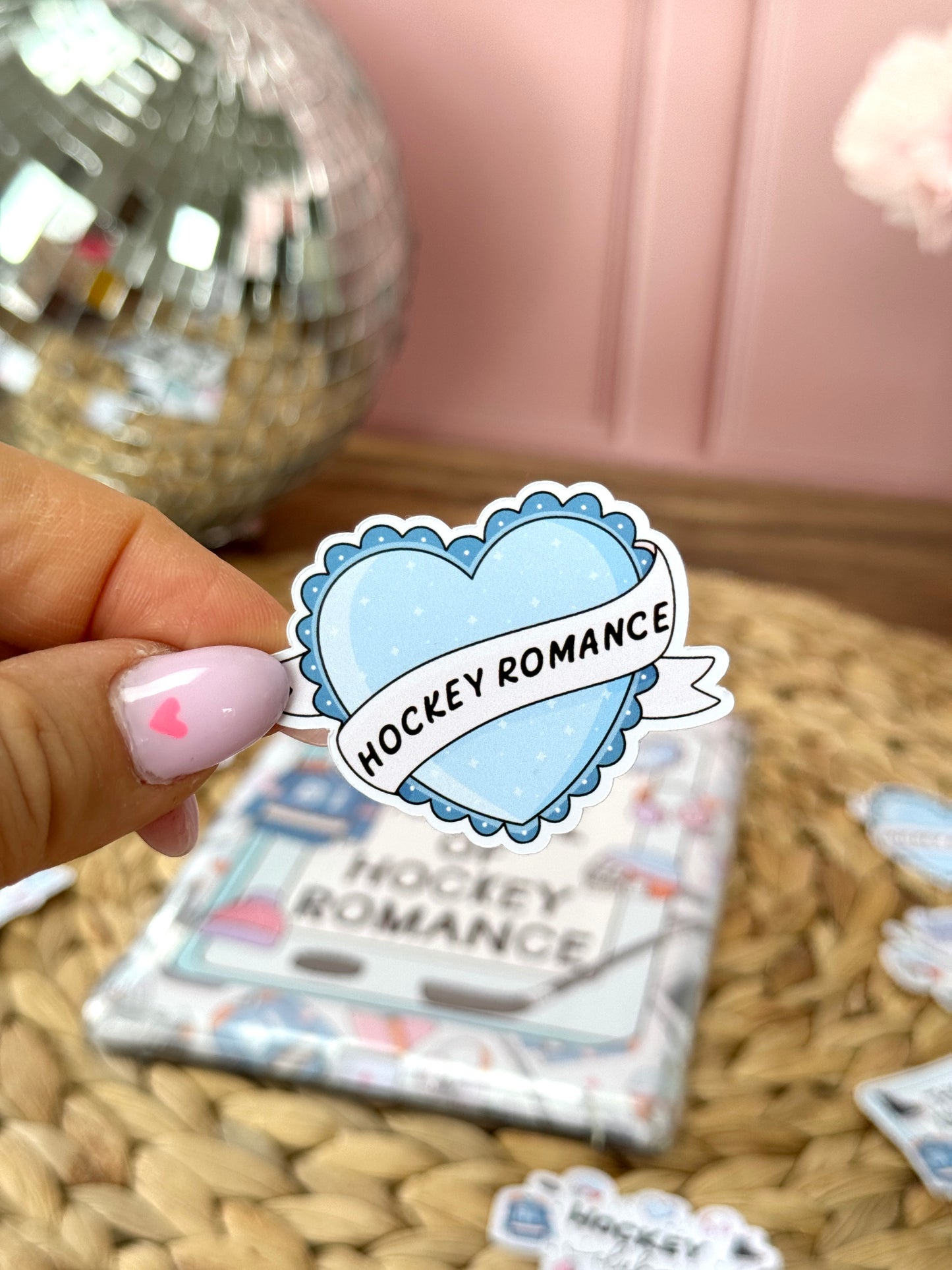 Stickers - Hockey Romance Heart