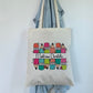 Tote-bag Tissus Recyclé - Maitresse Aux Crayons - Personnalisable