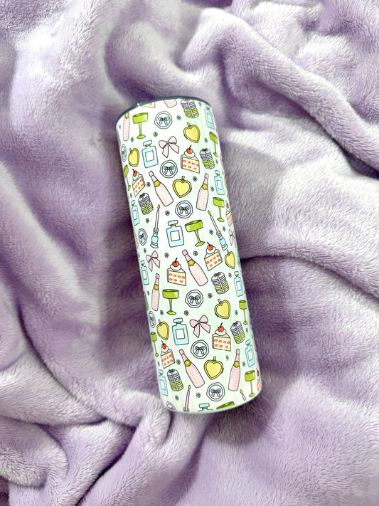 Mug Isotherme 591ml avec Couvercle et Paille - Celebrate Yourself