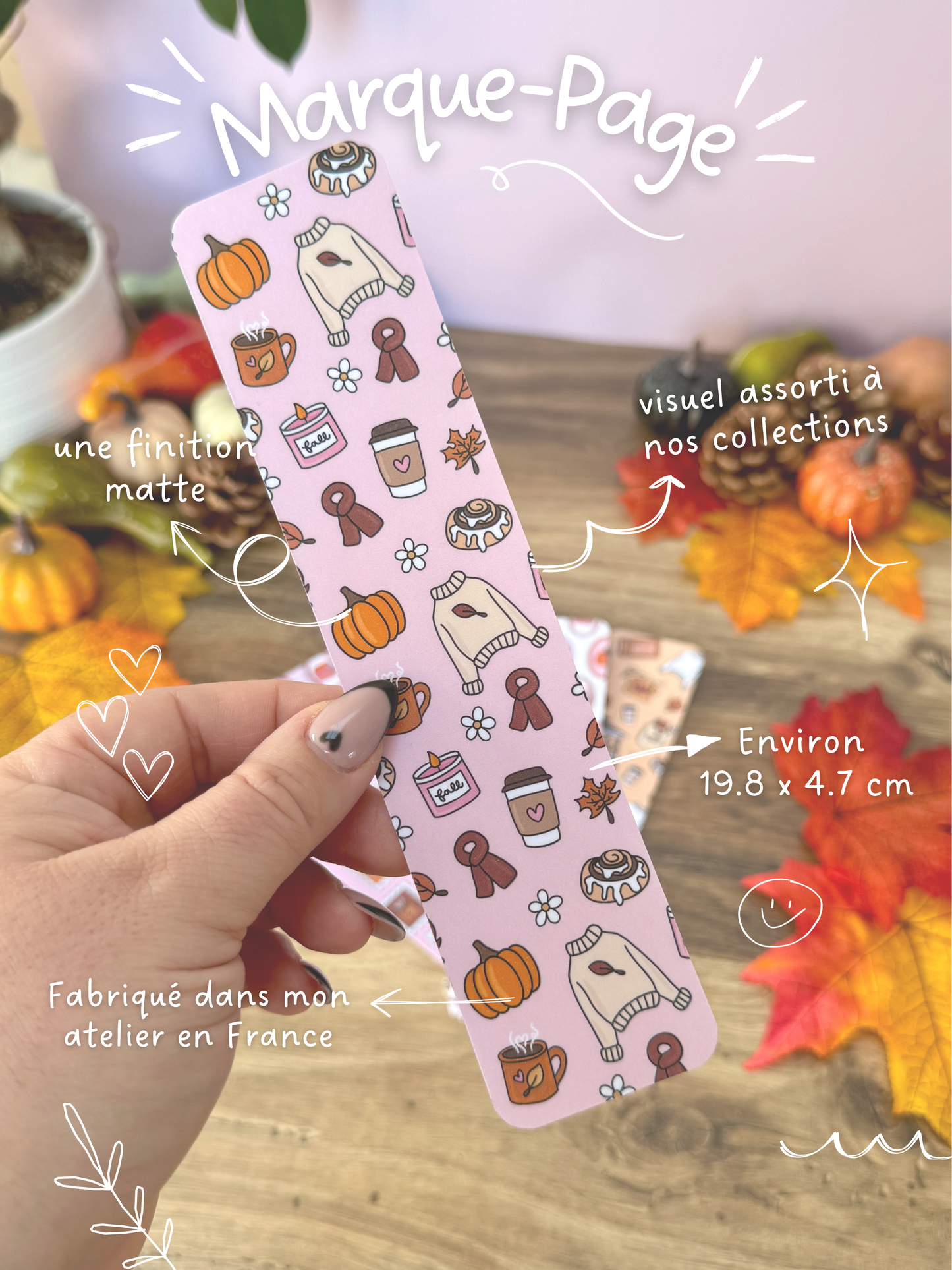 Marque-Page - Cozy Girl D'Automne