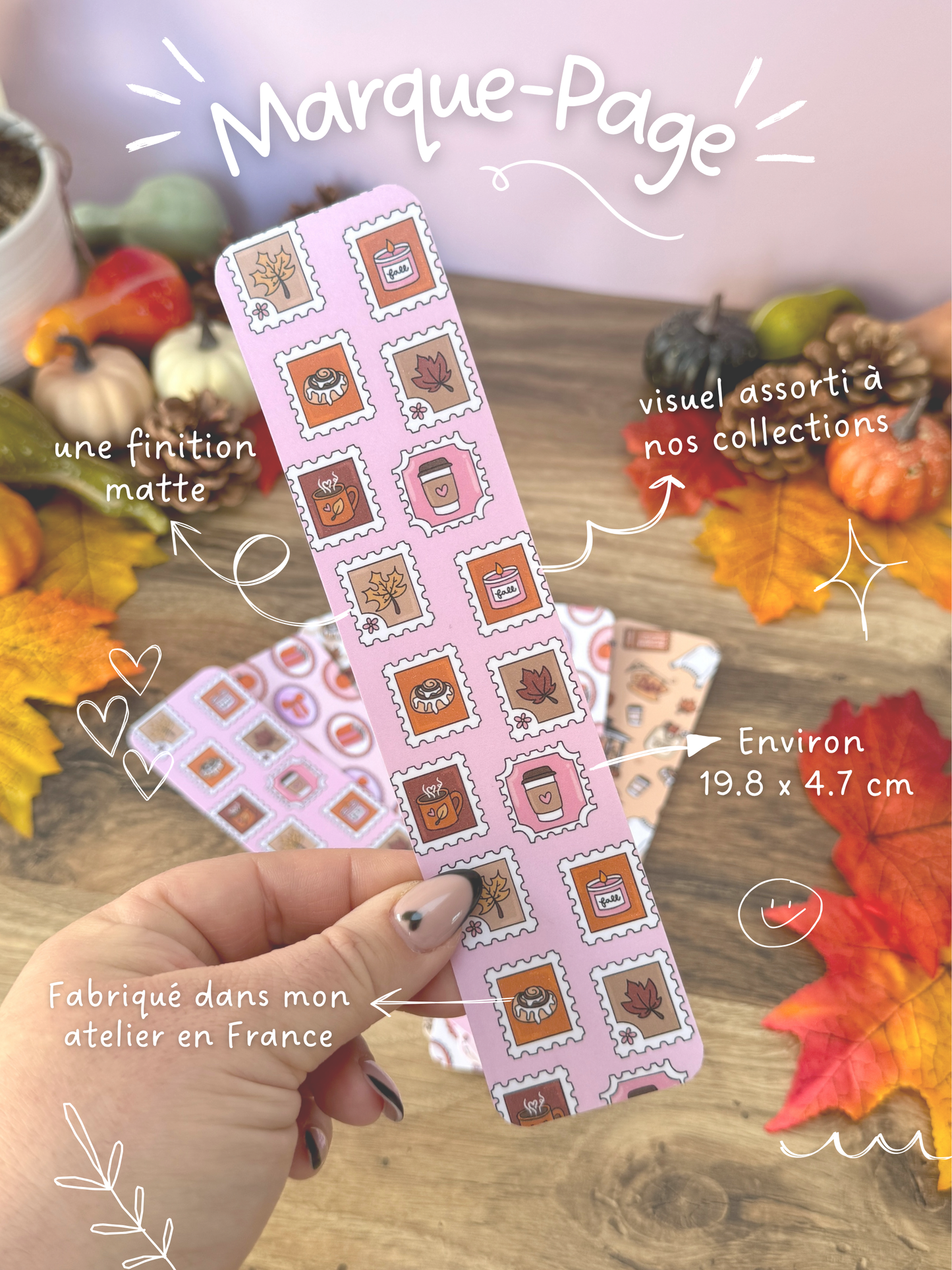 Marque-Page - Timbres D'Automne