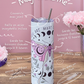 Mug Isotherme 591ml avec Couvercle et Paille - Magic Butterfly