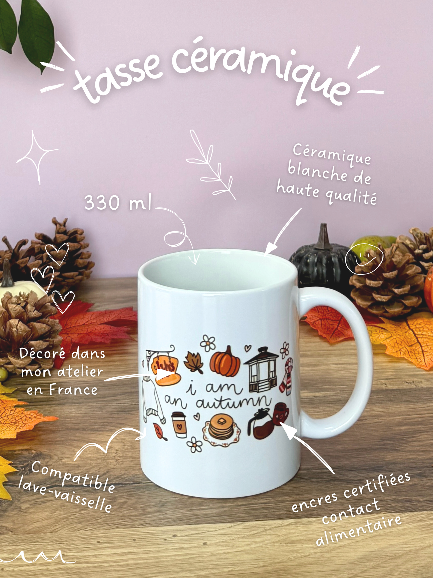 Tasse Céramique 330 ml - I Am An Autumn