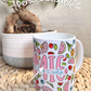Tasse Céramique 330 ml - Personnalisable - Mamie Fleurs & Fruits