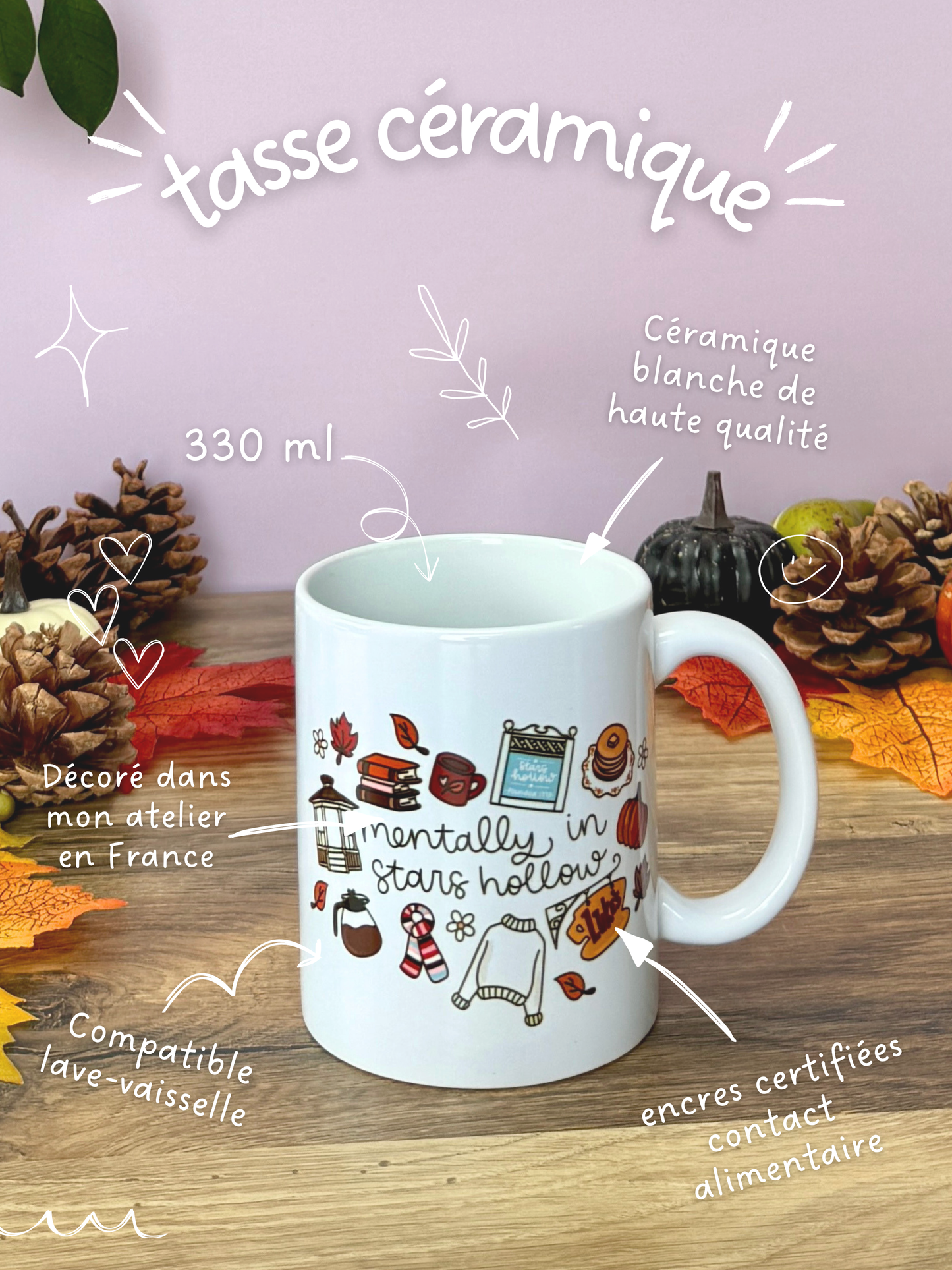 Tasse Céramique 330 ml - Mentally In Stars Hollow
