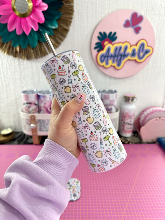 Mug Isotherme 591ml avec Couvercle et Paille - Celebrate Yourself