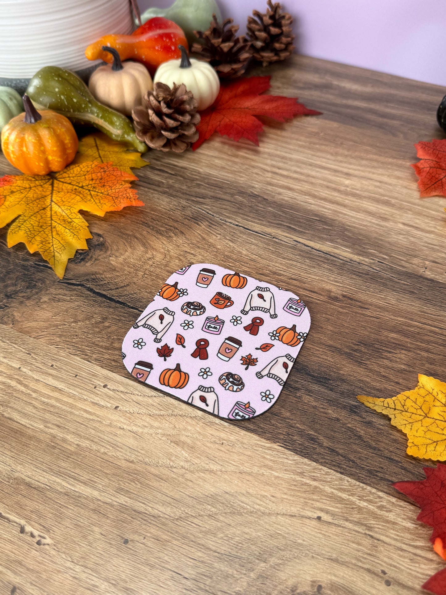 Sous-verre - Cozy Girl D'Automne