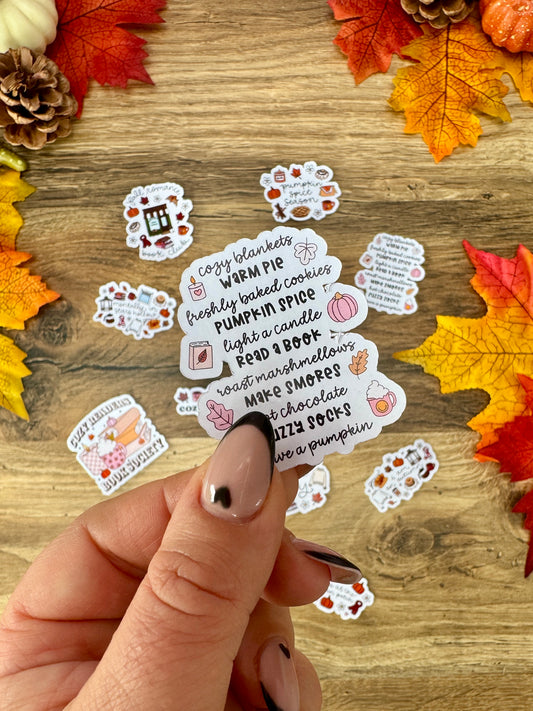 Stickers - Autumn Cozy List