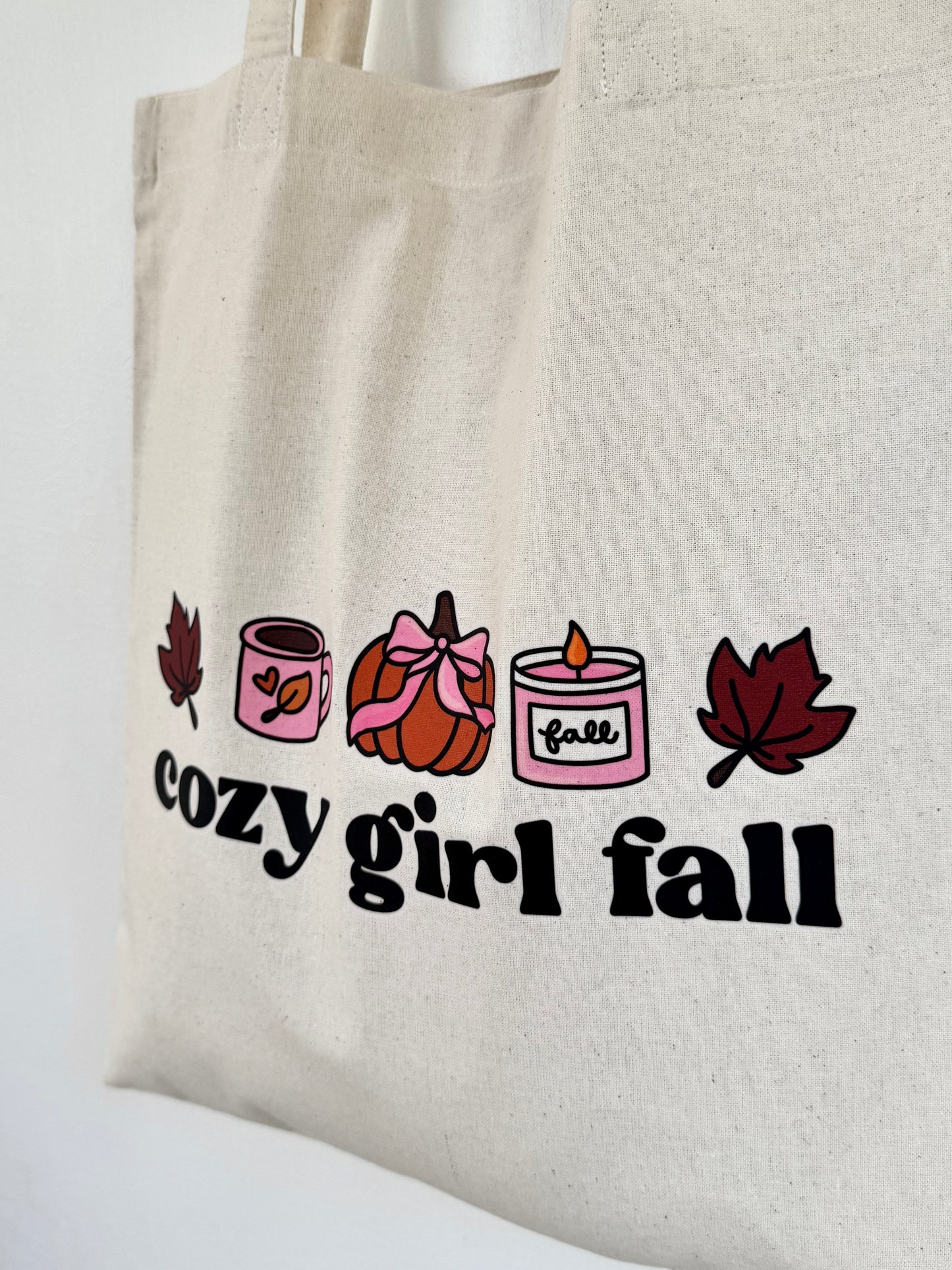 Tote-bag Tissus 100% Recyclé - Cozy Fall Girl
